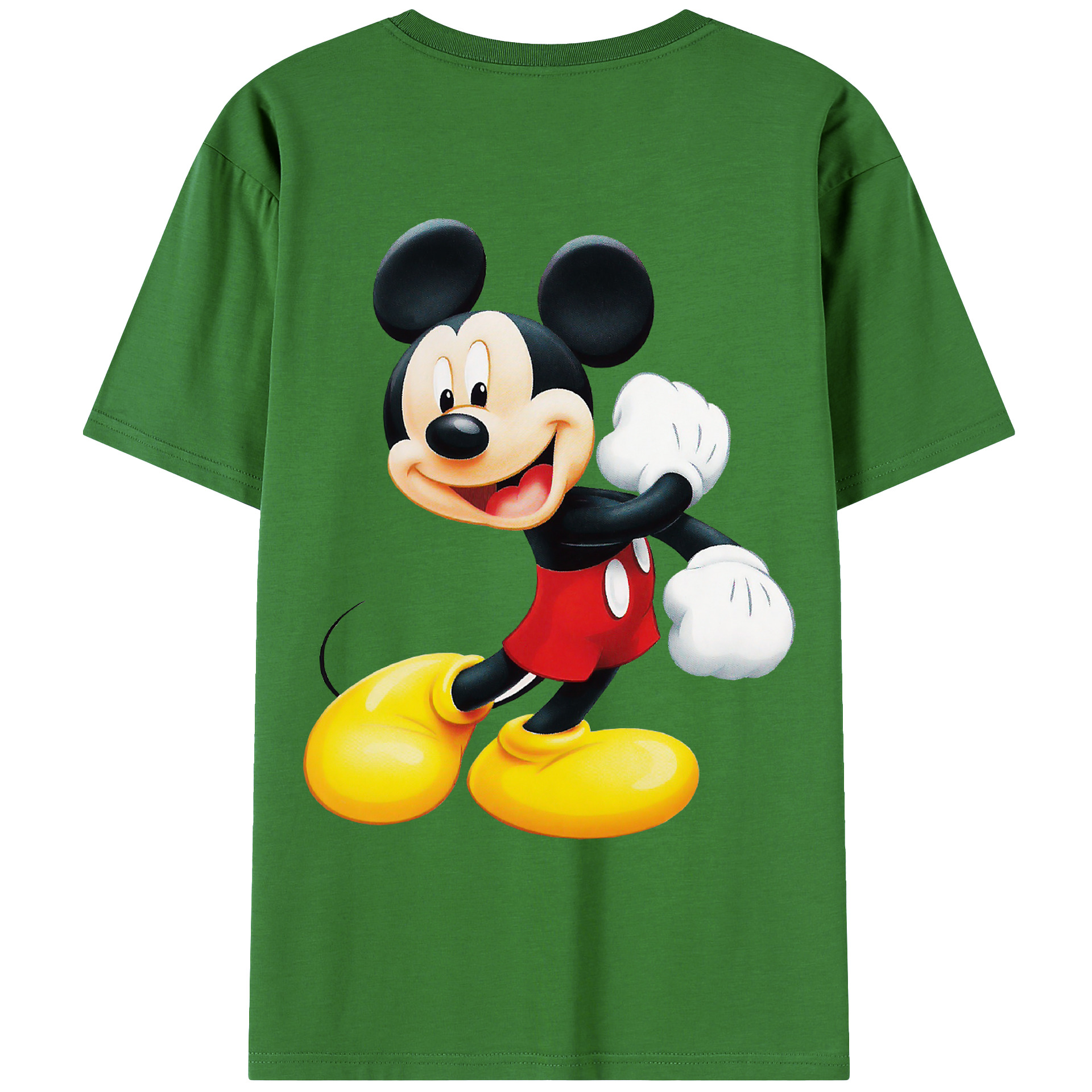 （画像用） ミッキーマウス Mickey Mouse レディース半袖Tシャツ(バックプリント)